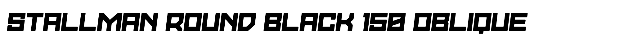 Stallman Round Black 150 Oblique image